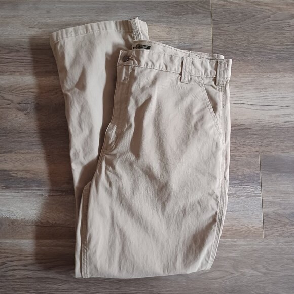 Carhartt Pant Men 40x32 Relaxed Fit Twill Work Pant Beige Workwear - Picture 2 of 6